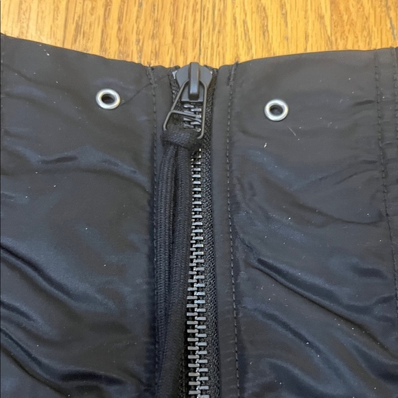 G-Star Black Top MA-1 Cropped Zipper Sleeveless Shirt Whimsygoth Festival Modern - Picture 12 of 12